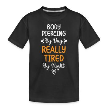 Profession Pain Body Jewelry Studio - Kids' Premium Organic T-Shirt - black - Front