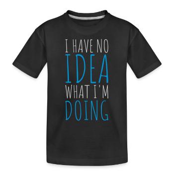 Aucune idée - T-shirt bio Premium Enfant - noir - Devant