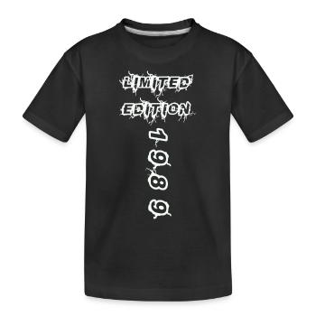 1989 - Kinder Premium Bio T-Shirt - Schwarz - Vorne