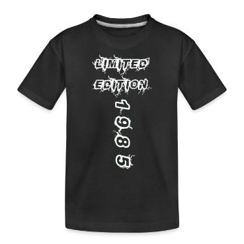 1985 - Kinder Premium Bio T-Shirt - Schwarz - Vorne