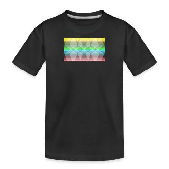Le drapeau légèrement différent - T-shirt bio Premium Enfant - noir - Devant