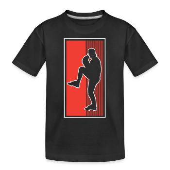 Baseball - Kinder Premium Bio T-Shirt - Schwarz - Vorne