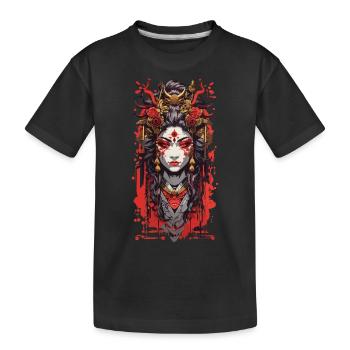 Oni démon Manga esthétique rétro Art Design - T-shirt bio Premium Enfant - noir - Devant