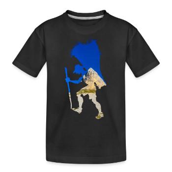 Bergsteiger - Kinder Premium Bio T-Shirt - Schwarz - Vorne