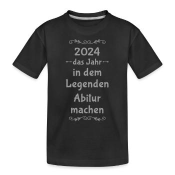 Abi Saying Legends - Kids' Premium Organic T-Shirt - black - Front
