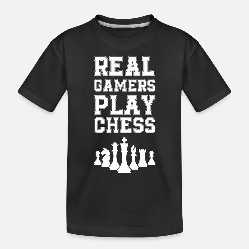 schachfiguren schach - Kinder Premium Bio T-Shirt - Schwarz