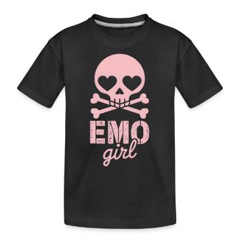 Emo Girl! - Kinder Premium Bio T-Shirt - Schwarz - Vorne