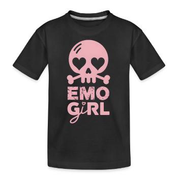 Emo Girl! - Kinder Premium Bio T-Shirt - Schwarz - Vorne