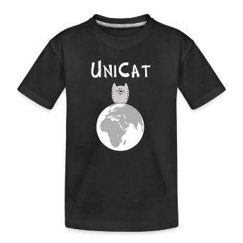 Unikat: du bist einzigartig, ganz besonders - Kinder Premium Bio T-Shirt - Schwarz - Vorne