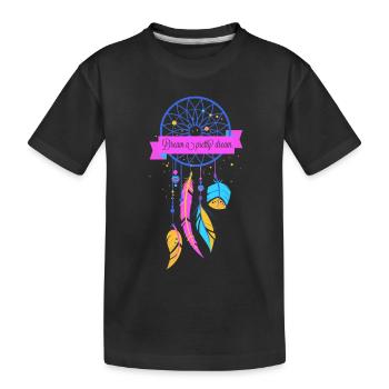 attrape-rêves - T-shirt bio Premium Enfant - noir - Devant