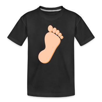 Foot Feet Foot Care Podiatry Gift Gift Idea - T-shirt bio Premium Enfant - noir - Devant