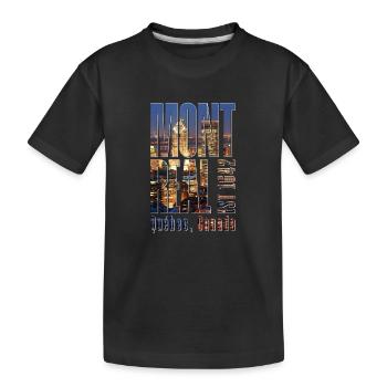 Paysage urbain de Montréal - T-shirt bio Premium Enfant - noir - Devant