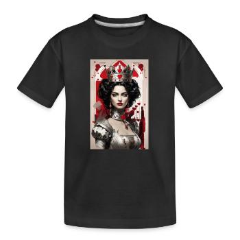 Fantasy Cyberpunk of the Queen of Hearts III - Kids' Premium Organic T-Shirt - black - Front