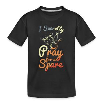 Blague de bowling - T-shirt bio Premium Enfant - noir - Devant
