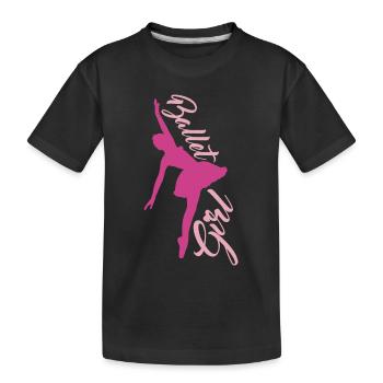 danseuse de ballet - T-shirt bio Premium Enfant - noir - Devant