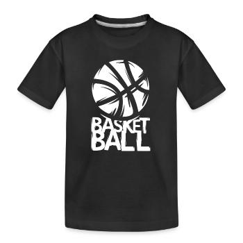 Graphismes de basket-ball – Sports Design - T-shirt bio Premium Enfant - noir - Devant
