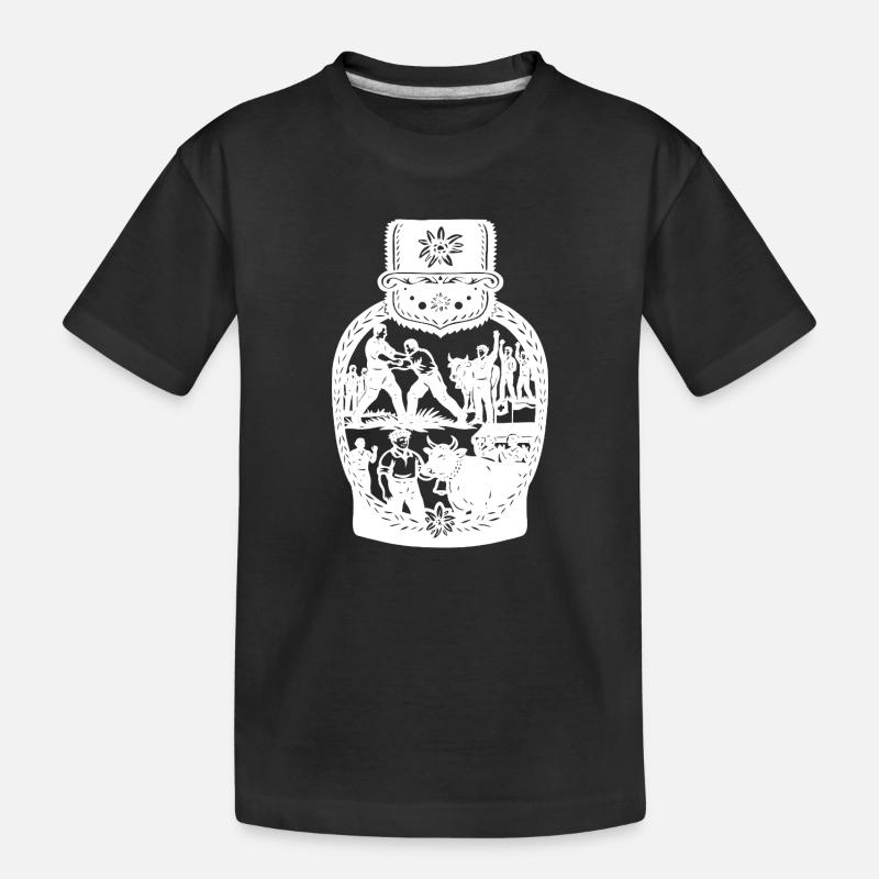 Schwingerkonig_white - Kinder Premium Bio T-Shirt - Schwarz