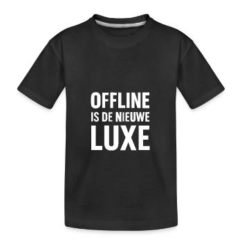 Offline est le nouveau design de t-shirt de luxe - T-shirt bio Premium Enfant - noir - Devant