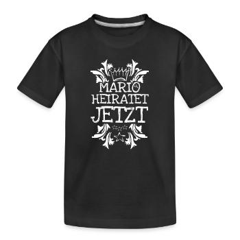 Cadeau pour Mario - T-shirt bio Premium Enfant - noir - Devant