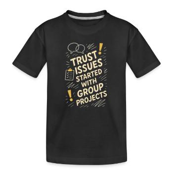 Un futur psychologue me diagnostique - T-shirt bio Premium Enfant - noir - Devant