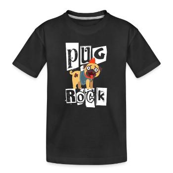 Carlin Rock Punk Carlin Chien Mohawk Punk Rock Punk - T-shirt bio Premium Enfant - noir - Devant