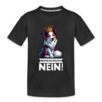 Avant que vous ne demandiez : Berger australien Aussie Aussie - T-shirt bio Premium Enfant - noir - Devant