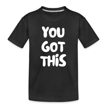 Du hast das verstanden - Kinder Premium Bio T-Shirt - Schwarz - Vorne
