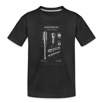 Illustration de plans de tournevis - T-shirt bio Premium Enfant - noir - Devant