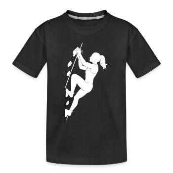 Silhouette athlétique du bloc - T-shirt bio Premium Enfant - noir - Devant