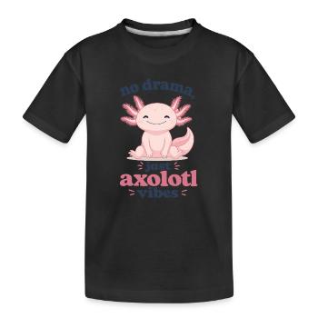 Ambiances axolotl sans drame - T-shirt bio Premium Enfant - noir - Devant