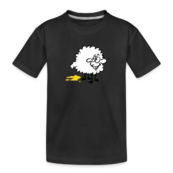 Pisse moutons - T-shirt bio Premium Enfant - noir - Devant