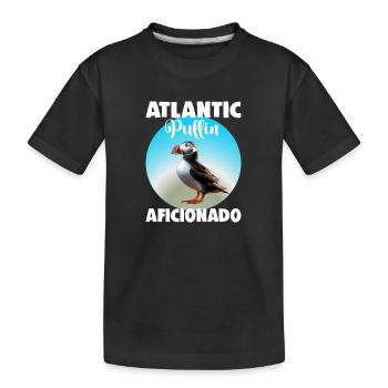 Atlantic Puffin Aficionado - Kinder Premium Bio T-Shirt - Schwarz - Vorne