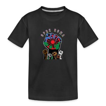 ROMA REVOLUTION OPRE ROMA - Kinder Premium Bio T-Shirt - Schwarz - Vorne