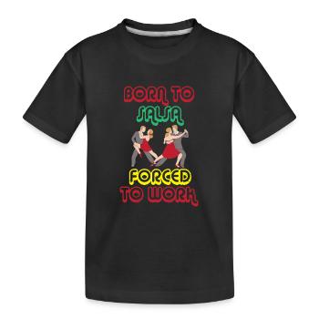 Salsa Dancer Dancer - Kids' Premium Organic T-Shirt - black - Front
