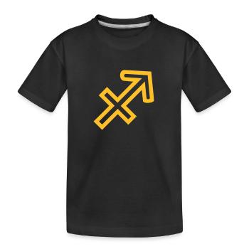 Schütze - Kinder Premium Bio T-Shirt - Schwarz - Vorne