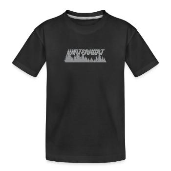 winterhart - Kinder Premium Bio T-Shirt - Schwarz - Vorne