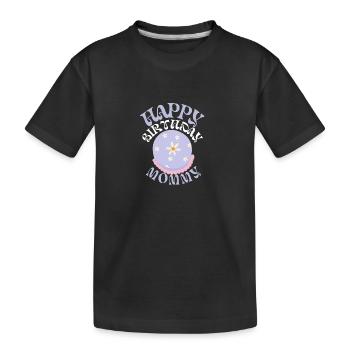 Happy birthday mommy - Kinder Premium Bio T-Shirt - Schwarz - Vorne