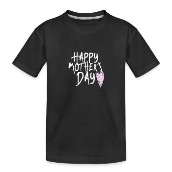 Happy mother's day - Kids' Premium Organic T-Shirt - black - Front