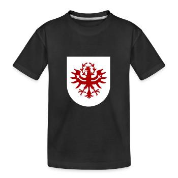 Tiroler Wappen - Kinder Premium Bio T-Shirt - Schwarz - Vorne