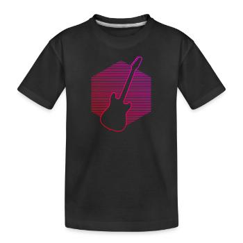 Guitariste Guitariste Guitariste Guitar Men - T-shirt bio Premium Enfant - noir - Devant