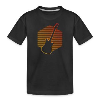 Guitariste Guitariste Guitariste Guitare Femmes - T-shirt bio Premium Enfant - noir - Devant