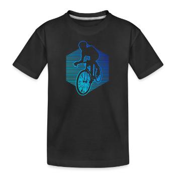 Women's Road Bike Road Bike Road Bike - Kids' Premium Organic T-Shirt - black - Front