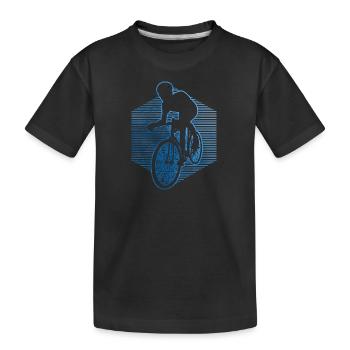 Vélo de route Vélo de route Vélo de route Homme - T-shirt bio Premium Enfant - noir - Devant