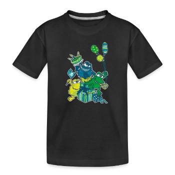 Monster Party - Kids' Premium Organic T-Shirt - black - Front