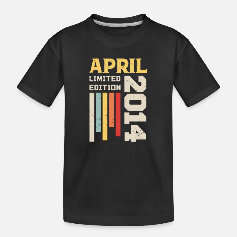 April 2014 - Geburtstagsgeschenk April 2014 April - Kinder Premium Bio T-Shirt - Schwarz