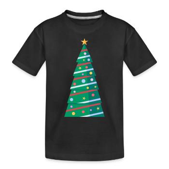 christmas tree christmas tree christmas tree - Kids' Premium Organic T-Shirt - black - Front