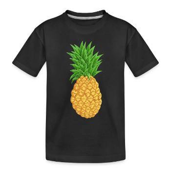 Ananas - T-shirt bio Premium Enfant - noir - Devant