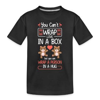 Teddy Kind Kind - Kinder Premium Bio T-Shirt - Schwarz - Vorne