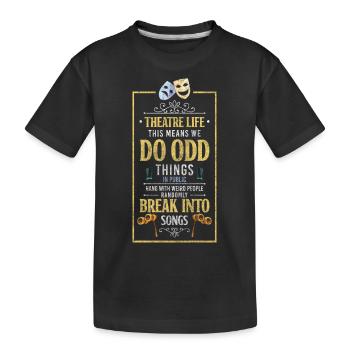 Acteur Directeur Art Broadway - T-shirt bio Premium Enfant - noir - Devant