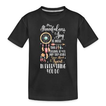 Dream Catcher Tattoo Dreaming - Kids' Premium Organic T-Shirt - black - Front
